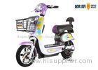 Hand Brake 500w Moped Pedal Electric Scooter With Front Rear Drum