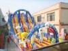 Large outdoor commercial Inflatable Slide With Sunshine Arch For Garden