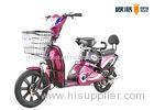 48V Electric Moped Scooter For Adult Small Backrest 350W / 500W Motor Power