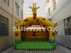 Outdoor Giraffe Commercial Inflatable Bouncers For Amusement Park Games