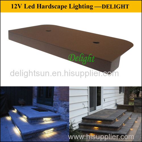 Superbright led hardscape light for landscape lighting LED Dekor lighting for corner light 12V post led Column Lighting