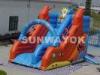 Giant Commercial Double Lane Inflatable Slide With waterproof 0.55 mm PVC