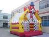 Funny Happy Clown Commercial Inflatable Bouncers / moon bounce For Rent