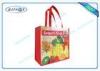 Handle Red 100% Virgin Polypropylene PP Non Woven Shopping Bag Silkscreen Printing