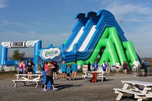 Adults large insane inflatable 5K slide for events