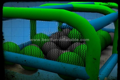 Big balls inflatable obstacle course challenge