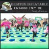 Inflatable sport games mattress run