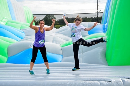 Insane Inflatable Jump Around Obstacle Course