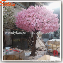 outdoor artificial trees silk-cloth flowers pink cherry blossom bonsai trees