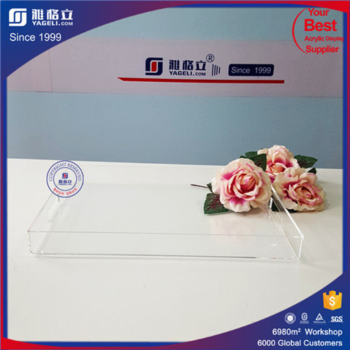 China supplier acrylic makeup organizer clear box cosmetic cases& acrylic shower tray /clear acrylic tray