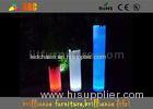 Square Flower Pots LED Pillar With Colorful Planter For Indoor Or Outdoor