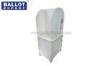 Election Polycarbonate Cardboard Voting Booth Lightweight White