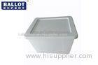 Squeezing Resistant Plastic Closet Storage Box With Wheel For Clothing Shop