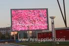 Square Commercial Outdoor Advertising LED Display High Uniformity Double Pole