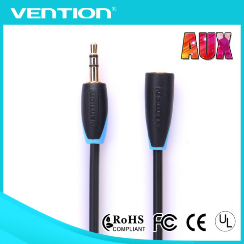 Vention Wholesale Hot Sale Black 3.5mm Male to Female Audio cable