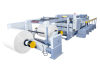 Rotary-blade sheeting machine for paper roll