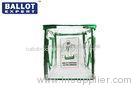 133L Culorful Foldable Clear Plastic Ballot Box Durable 2 Layers PVC