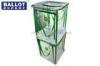 Donation Plastic Collapsible Ballot Box Security Larger Capacity