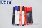 Printed Colored Indelible Ink Pens Plastic With Fibre Tip Fast Dry