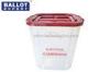 FDA Certificate Plastic Foldable Storage Bins For Voting Squeezing Resistant