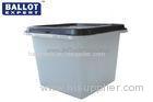 Standing Black Plastic Ballot Box Recycle PP Material Customized