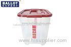 ISO9001 Certificate Plastic Ballot Box With Wheels Easy Carrying 2.8 kg Weight