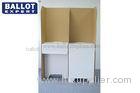 Tall Folding Cardboard Voting Booth For Double Voter 60 * 45 * 170 cm