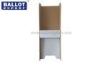 White Erected Corrugated Table Cardboard Voting Booth For Disabled