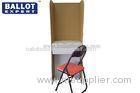 Durable Cardboard Polling Booths With Low Folding Table For Voter