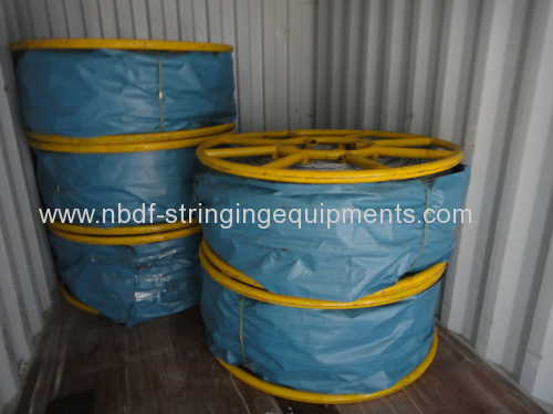 8 Strands Anti Twisting Braided Steel Rope for pulling conductor or optic fiber cable