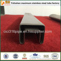 316 Cheap Fences Grooved Stainless Steel Tubes Square Steel Tube