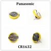 Hot Sale Panasonic CR1632 CR-1632/BN 3V Lithium Button Cell with Solder Tabs