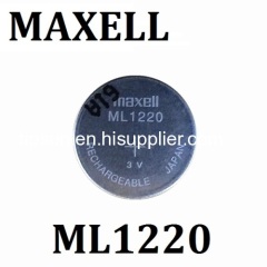 New Arrival ML1220 3V Rechargeable CMOS RTC BIOS Back Up Cell Button Battery