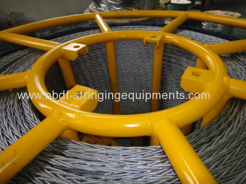 12 Strands Anti Twisting Braided Steel Rope for stringing overheand conductor or OPGW