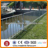 Portable construction barrier for iron fence