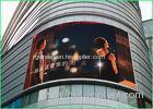 Multi Color Arc LED Advertising Displays With Waterproof Cabinet For Shopping Mall Building