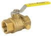 2 Piece Full Port Thread Connection 600WOG Brass Material Ball Valve with Side Tap