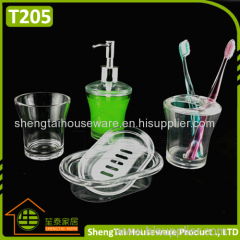 White Transparent Hot Sale Bathroom Accessory Set