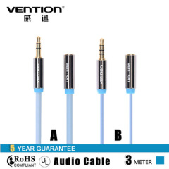Vention Gold Plated 4 Pole Audio Extension Male to Female Aux