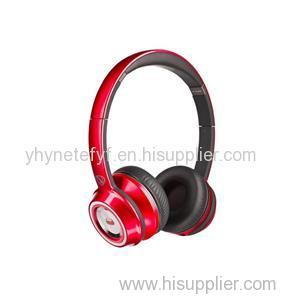 Monster NTune N-Tune On-Ear Headphones New Sealed Red