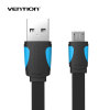 Vention Mobile Phone Cable Flat Micro USB Cable 0.25m/0.5m/1m/1.5m/2m Data Charger Cable for Android