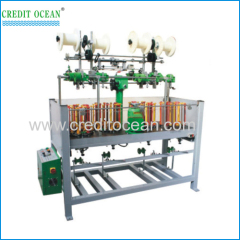 High speed braiding machine with auto take-up device