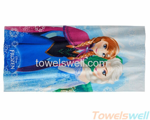 Frozen Beach Towel Lint Free Ultra Soft Drying fast Super Absorbent