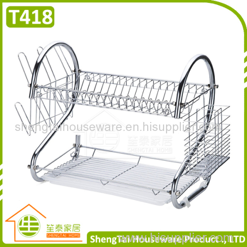 High Quanlity 2 Tier Stainless Steel Kitchen Dish Rack