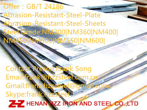 NM300|NM360|NM400|NM450|NM500|NM550|NM600|Steel-plate|Steel-sheets|Abrasion Resistant Steel Plate