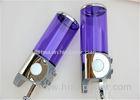 Purple Commercial Soap Dispenser Wall Mounted With ABS Chrome Material