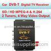 MPEG-4 / H.264 DVB-T In Car Digital TV Receiver Aluminium Alloy Material