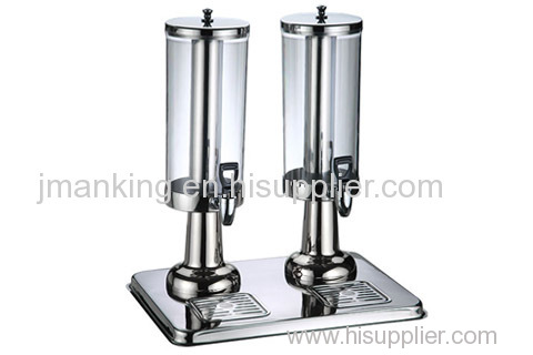 Small Juice Dispenser Made of Stainless Steel and Polycarbonate