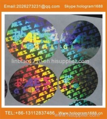 hologram adhesive label in USA