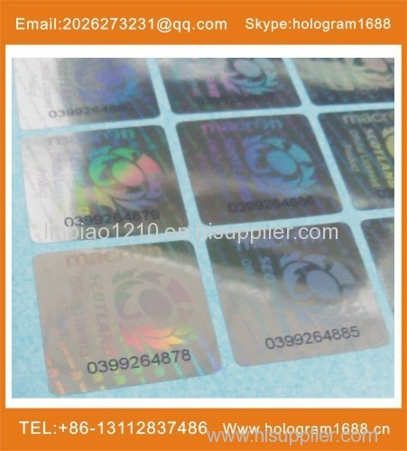 Popular hologram label